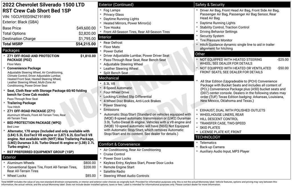 Certified 2022 Chevrolet Silverado 1500 RST image 2