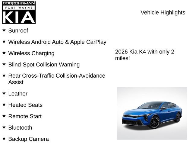 New 2026 Kia K4 GT-Line w/ GT-Line Sunroof Package FWD image 7