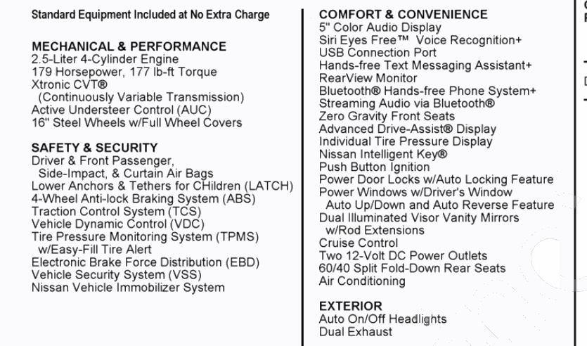 Used 2017 Nissan Altima 2.5 S w/ Power Driver Seat Package FWD image 17