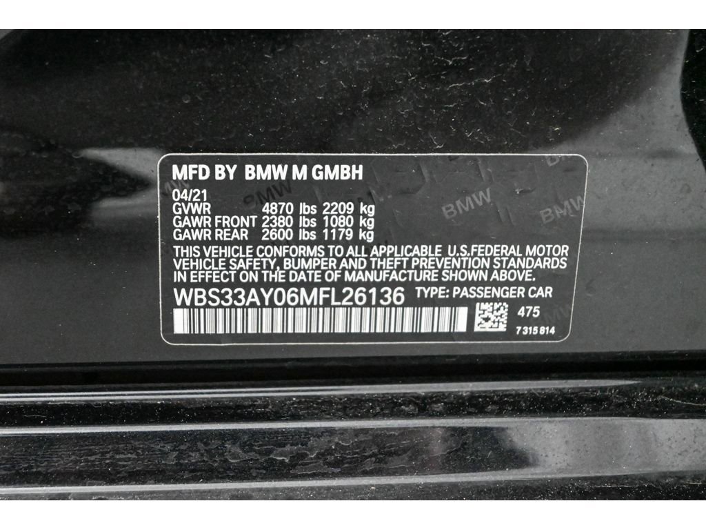 Used 2021 BMW M3 Competition w/ Executive Package image 67