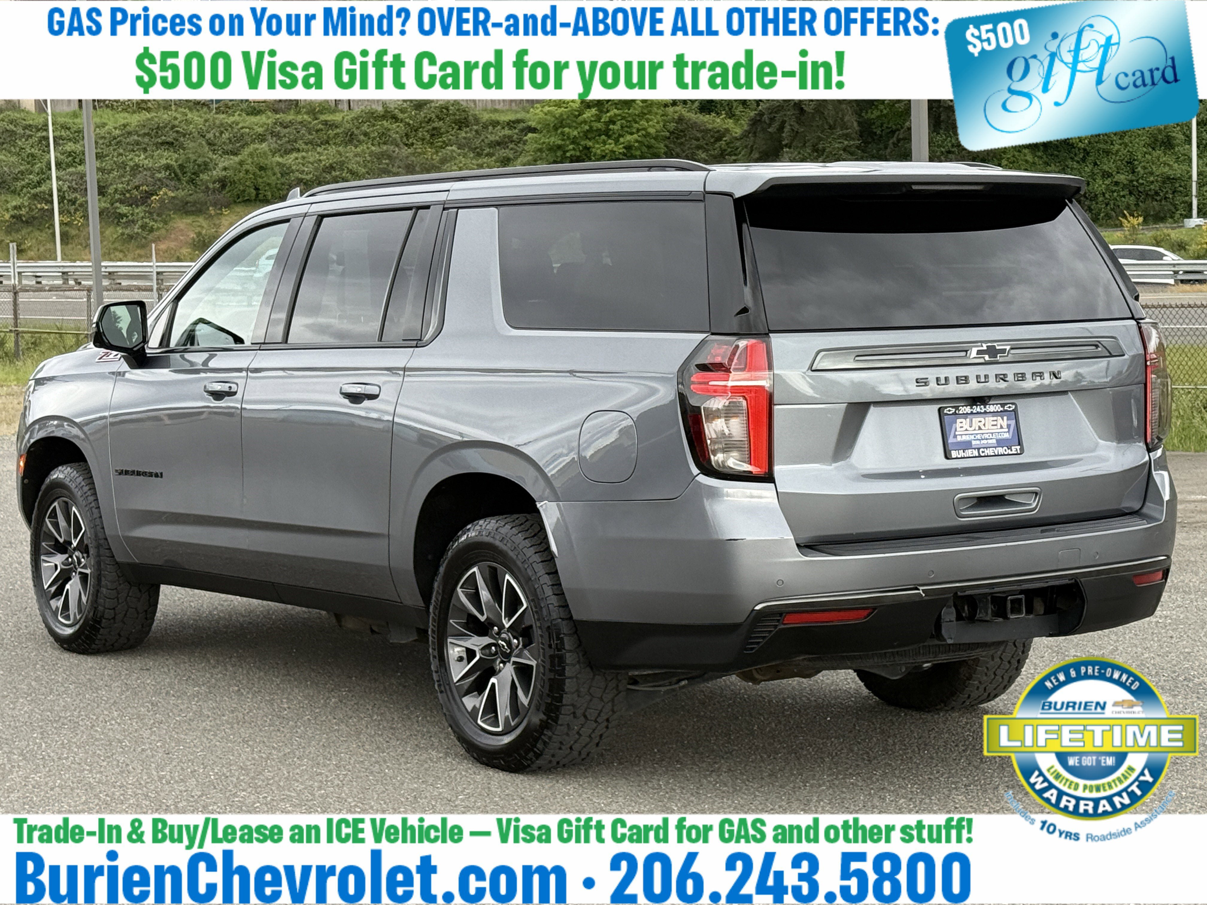 Used 2022 Chevrolet Suburban Z71 w/ Luxury Package AWD/4WD image 3