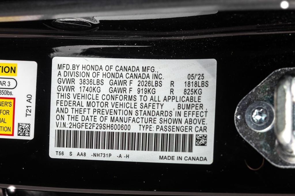 Used 2025 Honda Civic LX image 36