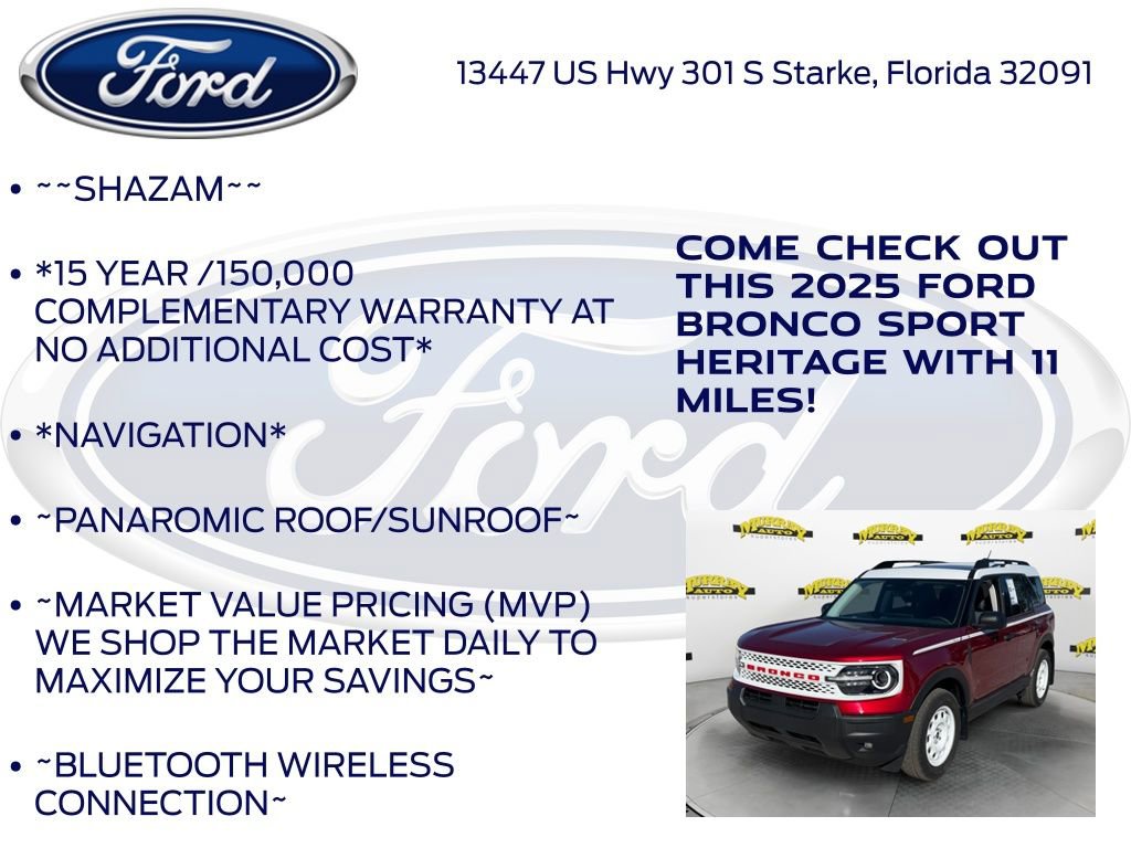 New 2025 Ford Bronco Sport Heritage w/ Convenience Package image 5