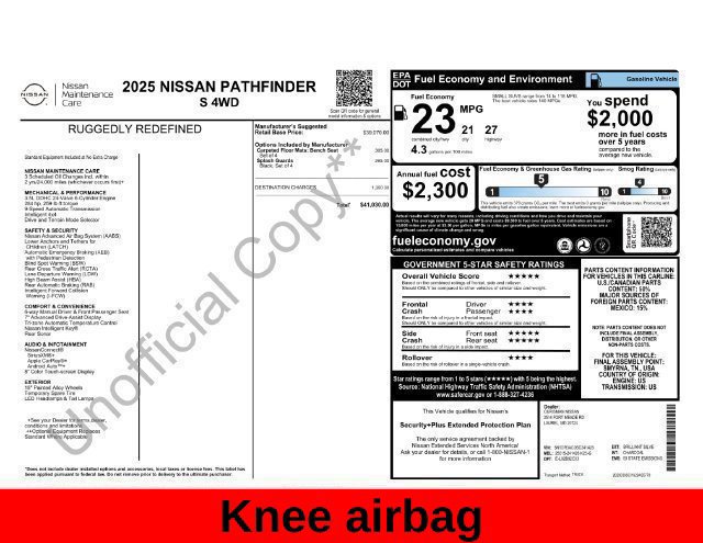 Used 2025 Nissan Pathfinder S AWD/4WD image 30