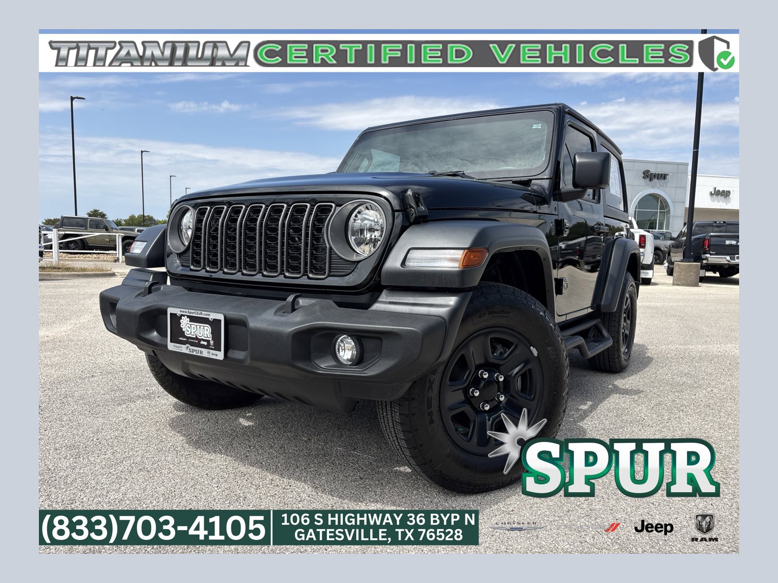 Used 2026 Jeep Wrangler Sport AWD/4WD 360° Tour