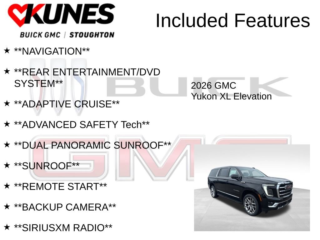 New 2026 GMC Yukon XL Elevation w/ Elevation Premium Package image 2