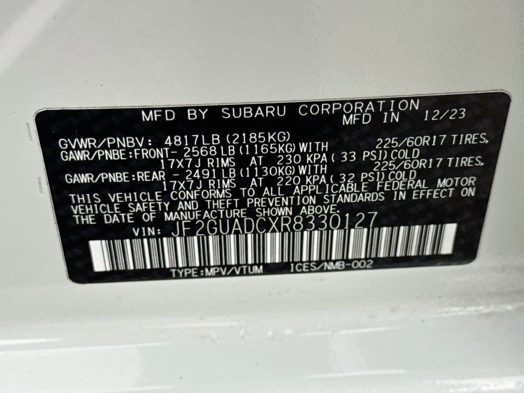 Used 2024 Subaru Crosstrek 2.0i Premium AWD/4WD image 40
