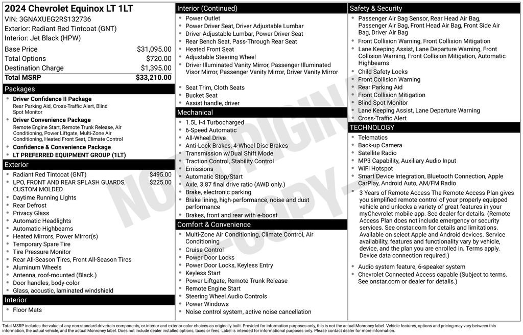 Certified 2024 Chevrolet Equinox LT AWD/4WD image 34