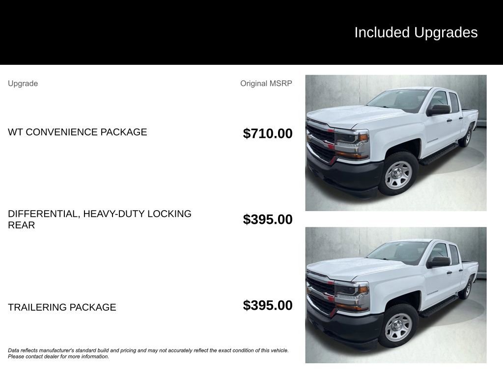 Used 2018 Chevrolet Silverado 1500 W/T w/ WT Convenience Package image 2