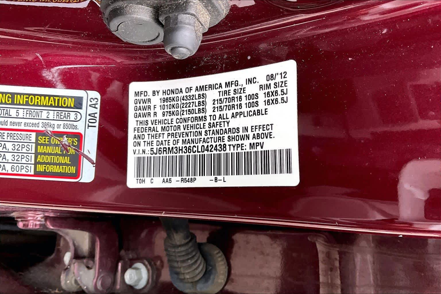 Used 2012 Honda CR-V LX image 35