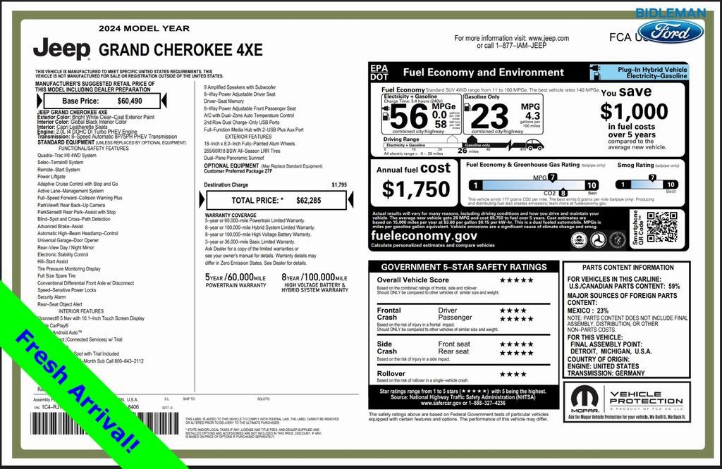 Used 2024 Jeep Grand Cherokee Limited 4xe image 36