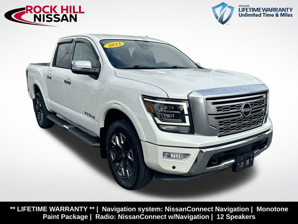 Certified 2023 Nissan Titan Platinum Reserve w/ Off Road Protection Package