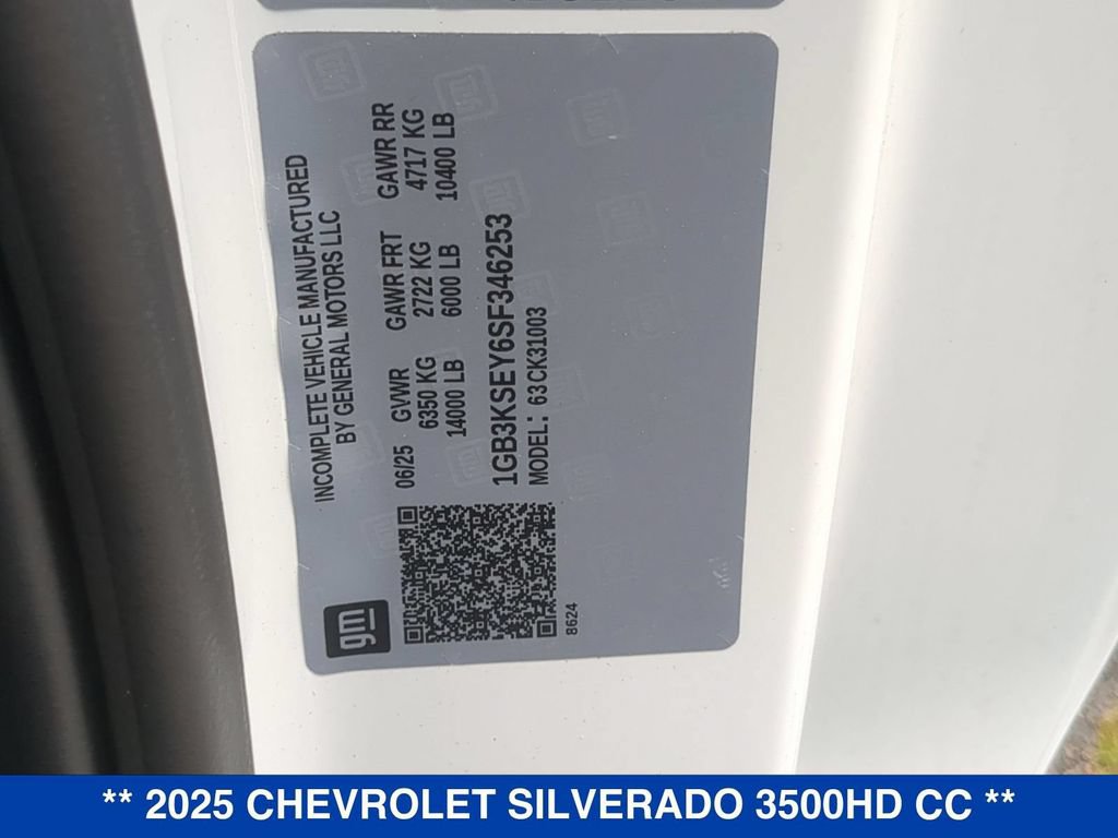 New 2025 Chevrolet Silverado 3500 W/T w/ WT Convenience Package AWD/4WD image 19