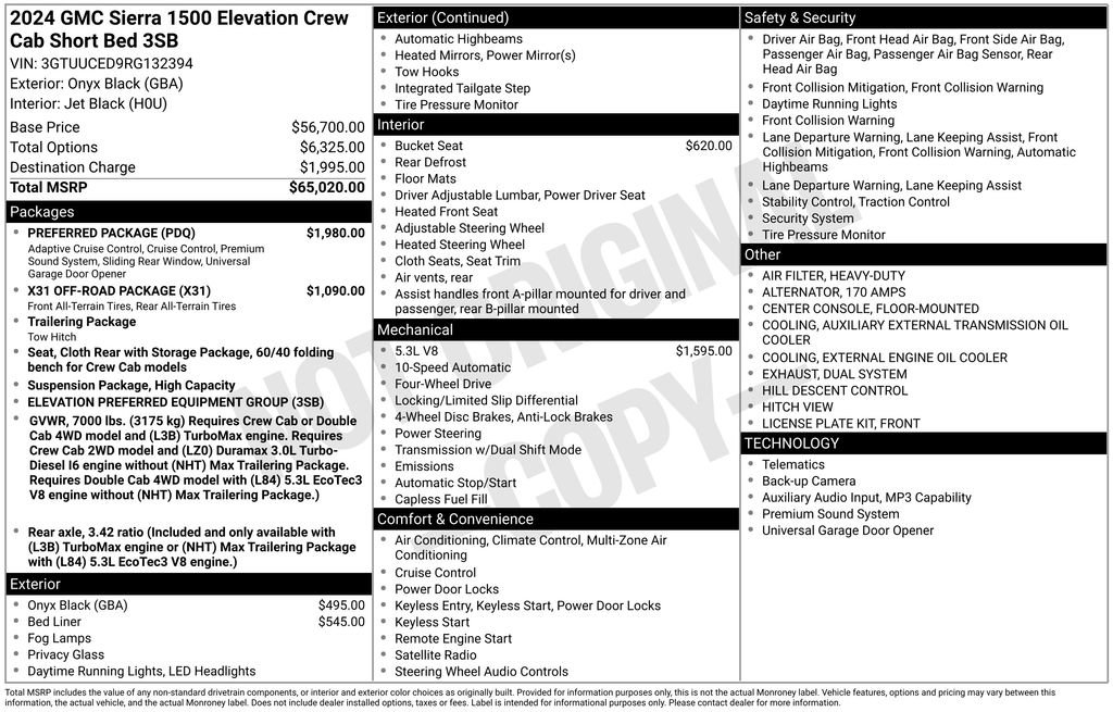 Used 2024 GMC Sierra 1500 Elevation w/ Preferred Package image 15