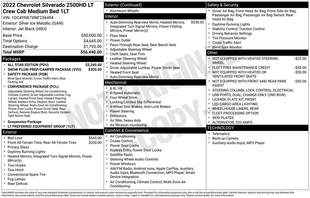 Used 2022 Chevrolet Silverado 2500 LT w/ All Star Edition AWD/4WD image 5