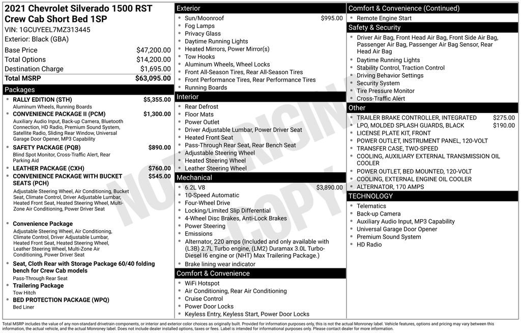 Used 2021 Chevrolet Silverado 1500 RST w/ Rally Edition AWD/4WD image 3