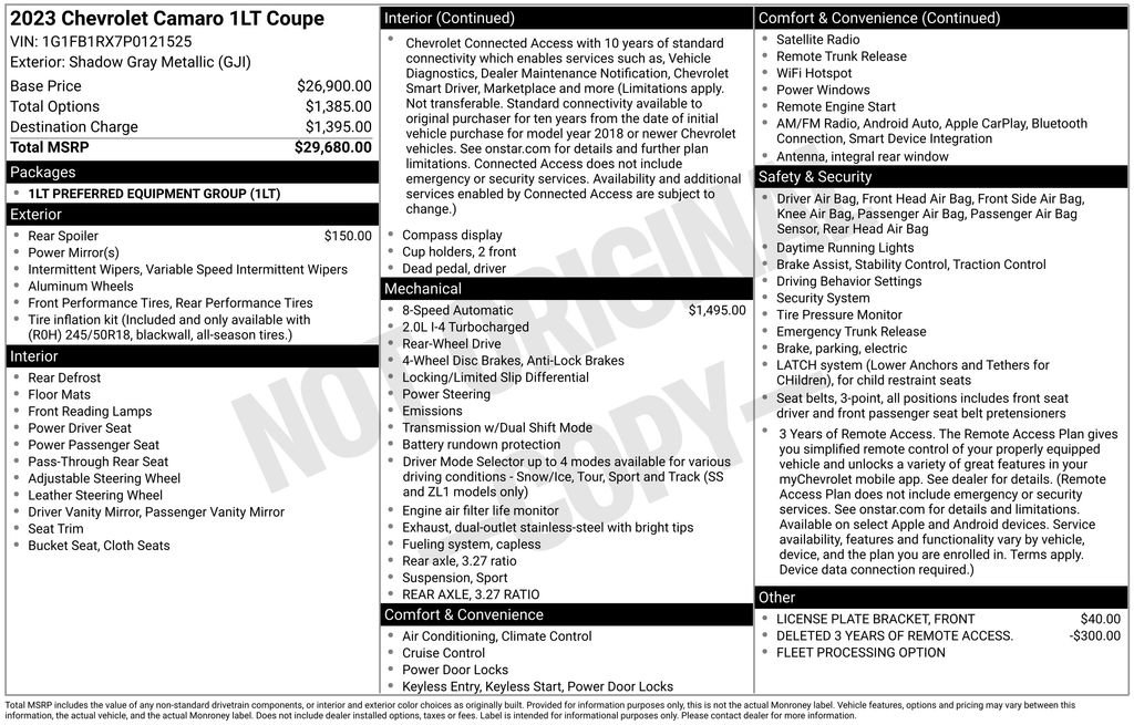 Certified 2023 Chevrolet Camaro LT RWD image 11