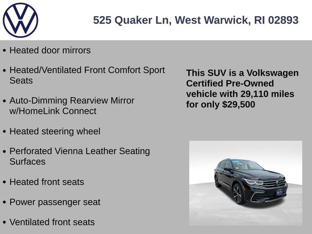 Certified 2023 Volkswagen Tiguan SEL R-Line AWD/4WD image 19