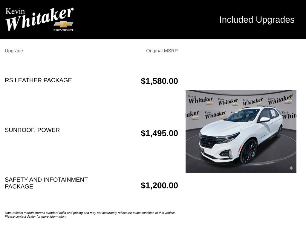 Certified 2024 Chevrolet Equinox RS w/ RS Leather Package FWD image 35