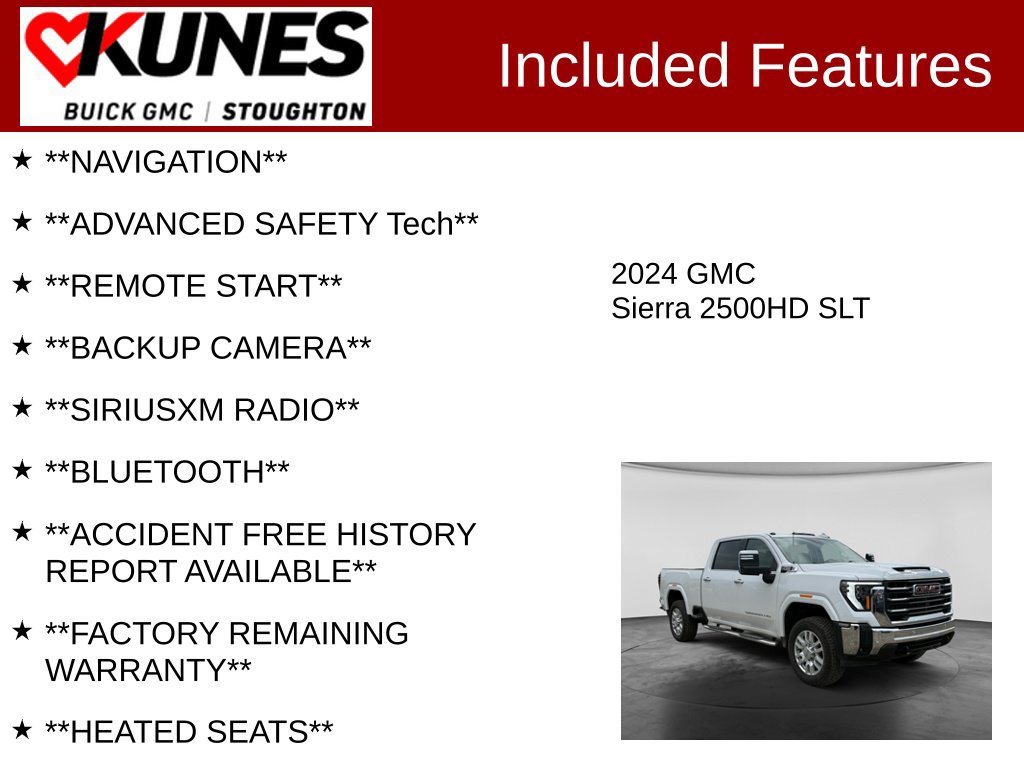 Used 2024 GMC Sierra 2500 SLT w/ SLT Convenience Package AWD/4WD image 2
