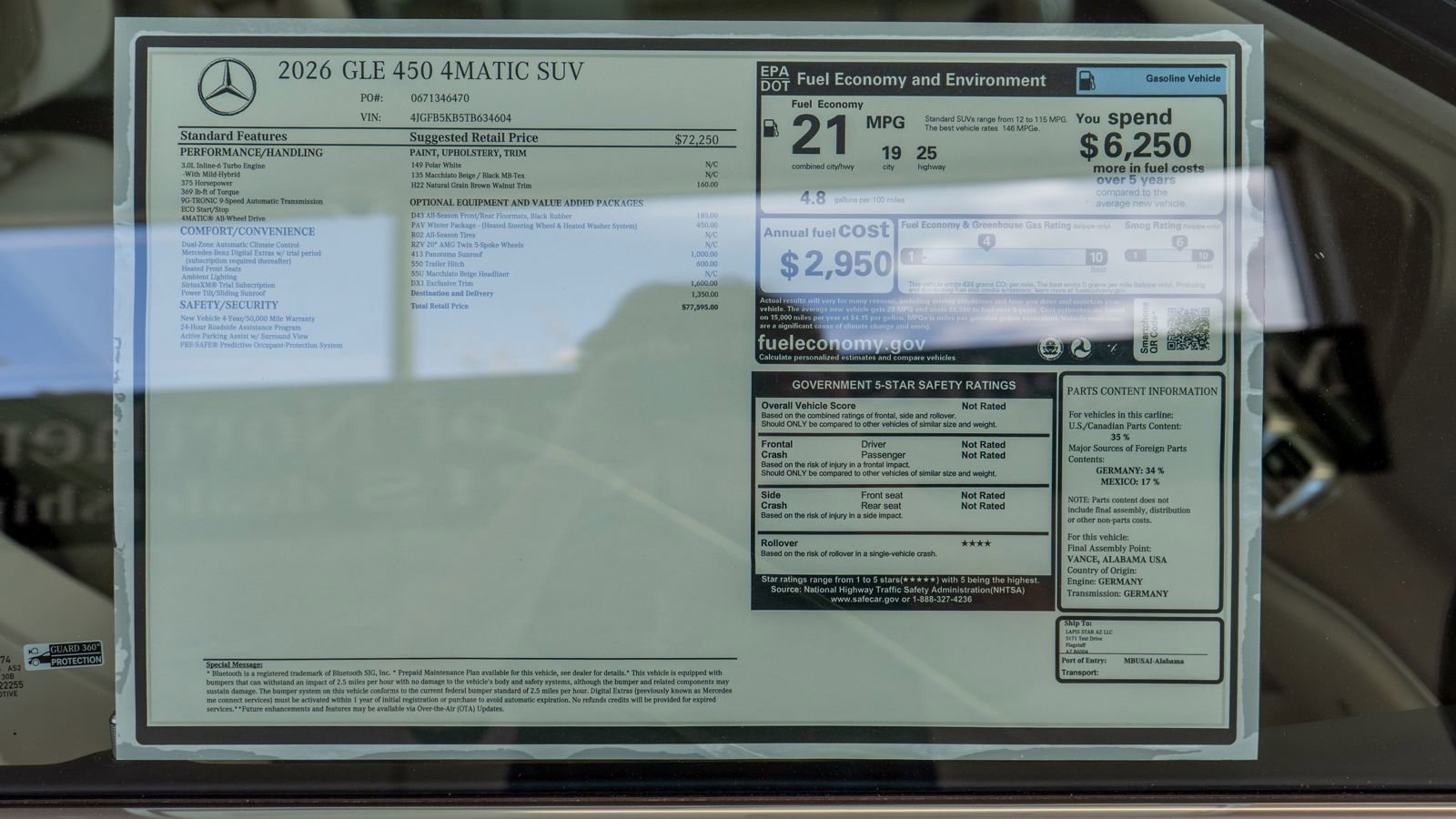 New 2026 Mercedes-Benz GLE 450 4MATIC image 36