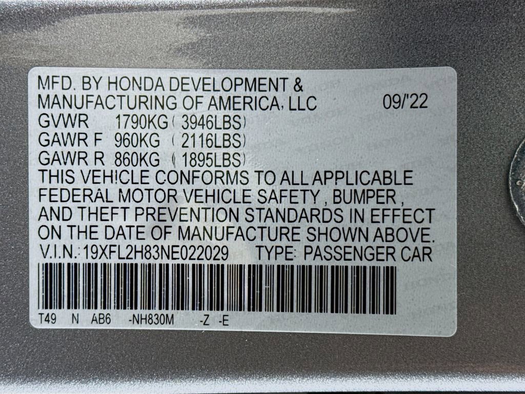 Used 2022 Honda Civic Sport image 29