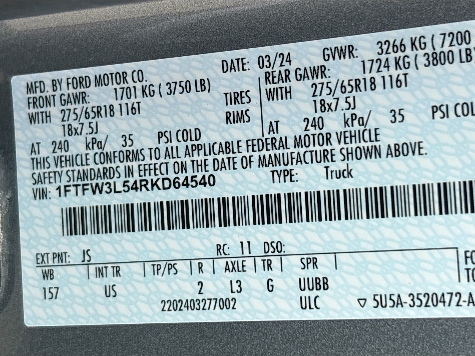 Used 2024 Ford F150 XLT w/ Mobile Office Package AWD/4WD image 29