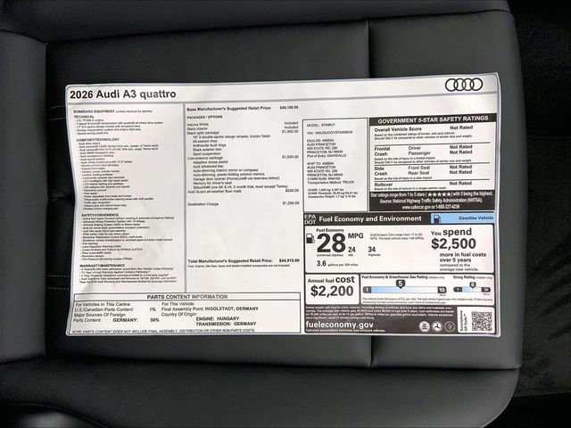 New 2026 Audi A3 2.0T Premium image 15