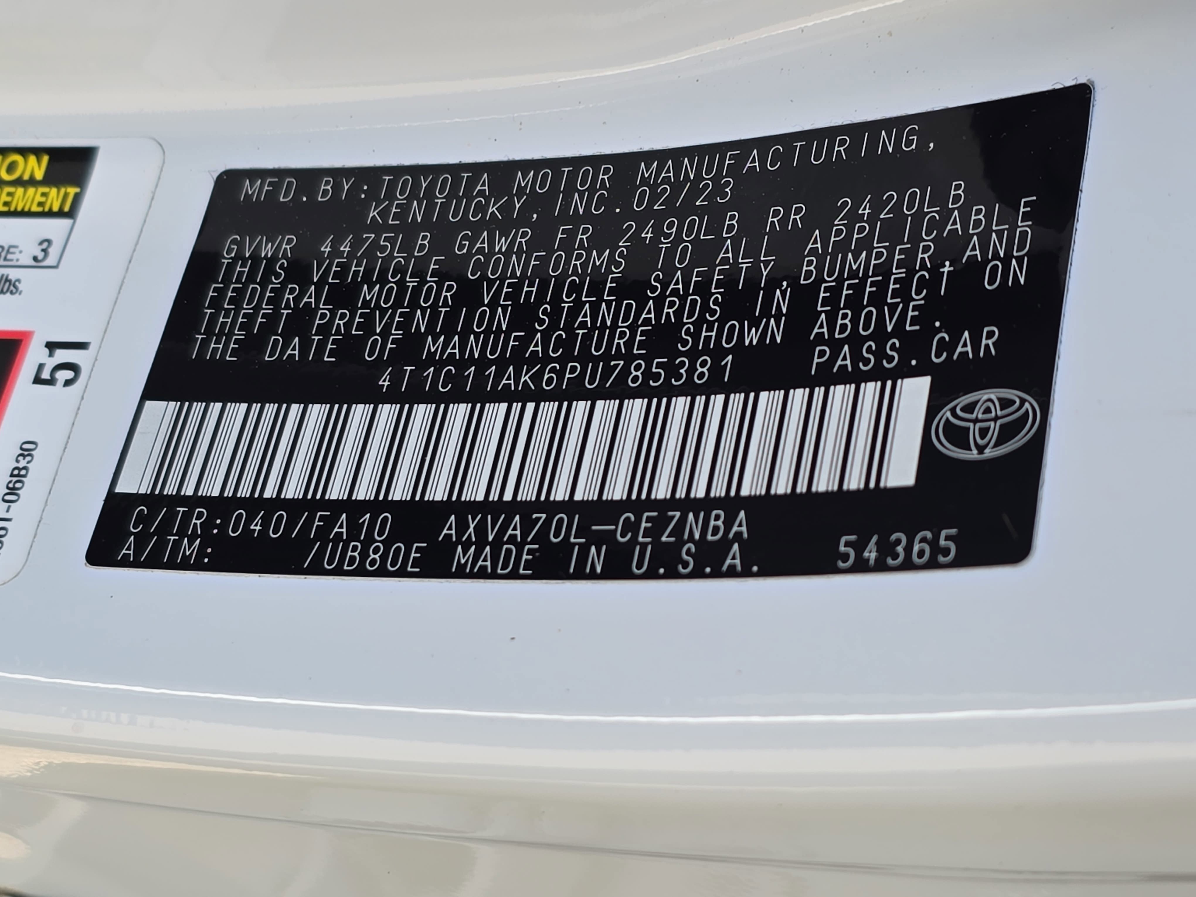 Used 2023 Toyota Camry LE FWD image 32