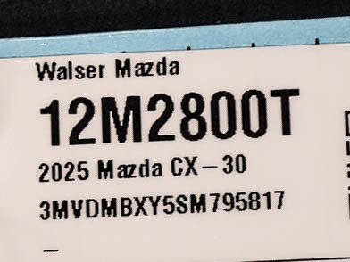 Used 2025 MAZDA CX-30 Carbon AWD/4WD image 29