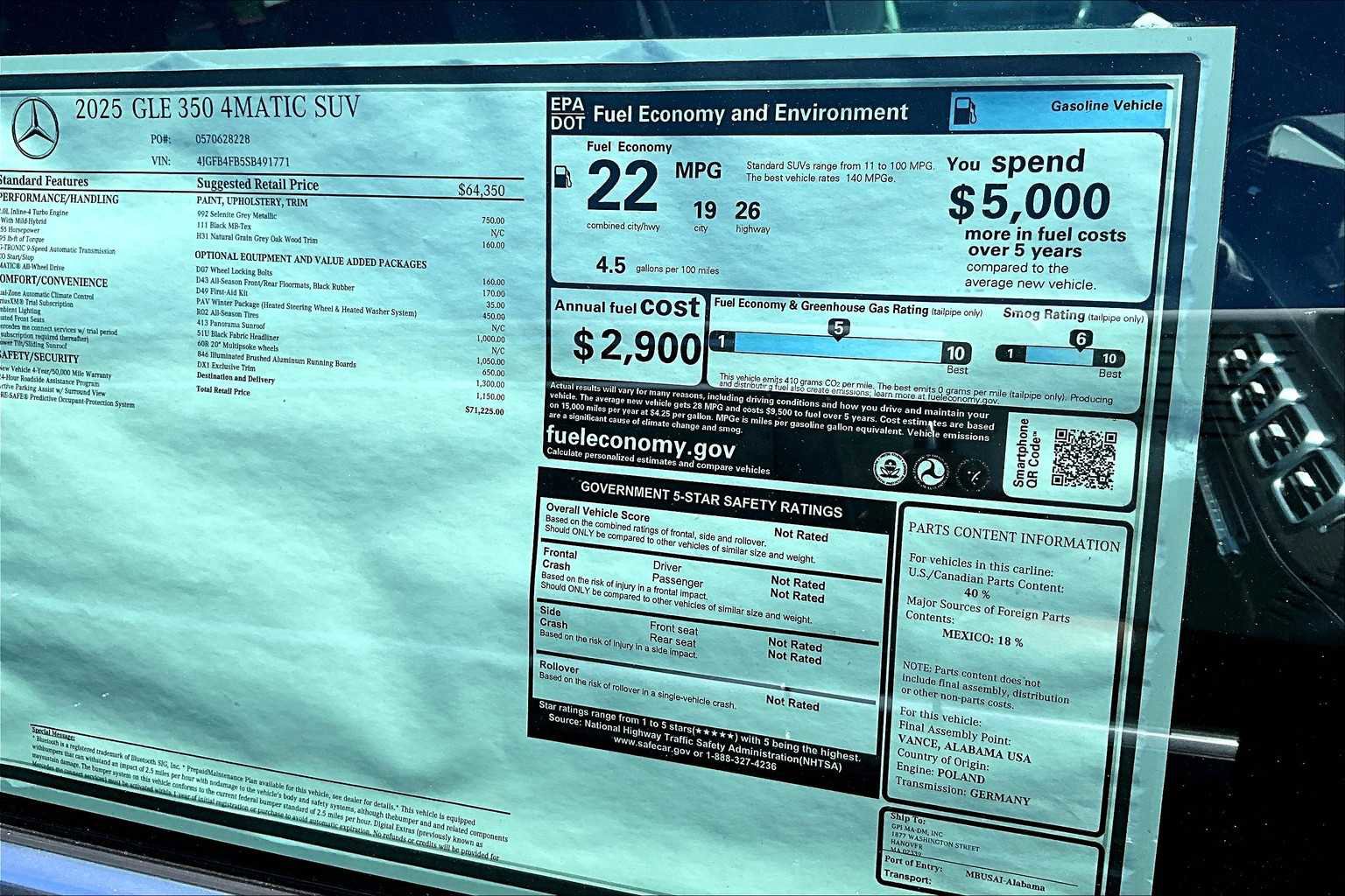 Used 2025 Mercedes-Benz GLE 350 GLE 350 image 17