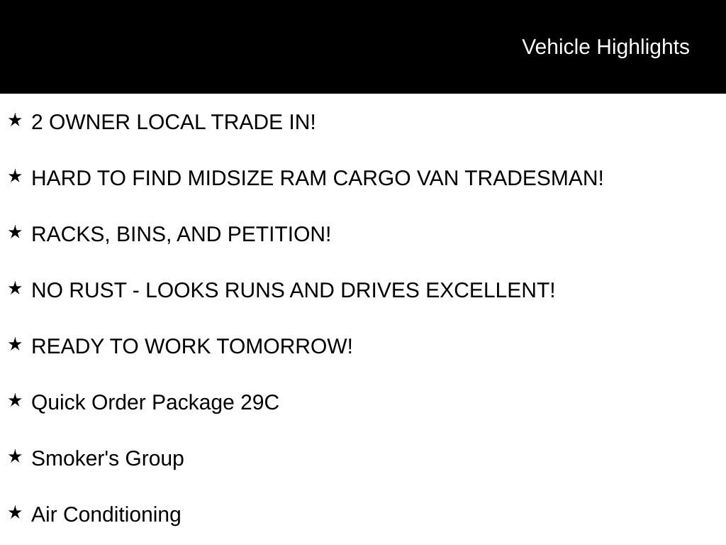 Used 2014 RAM C/V Tradesman image 5