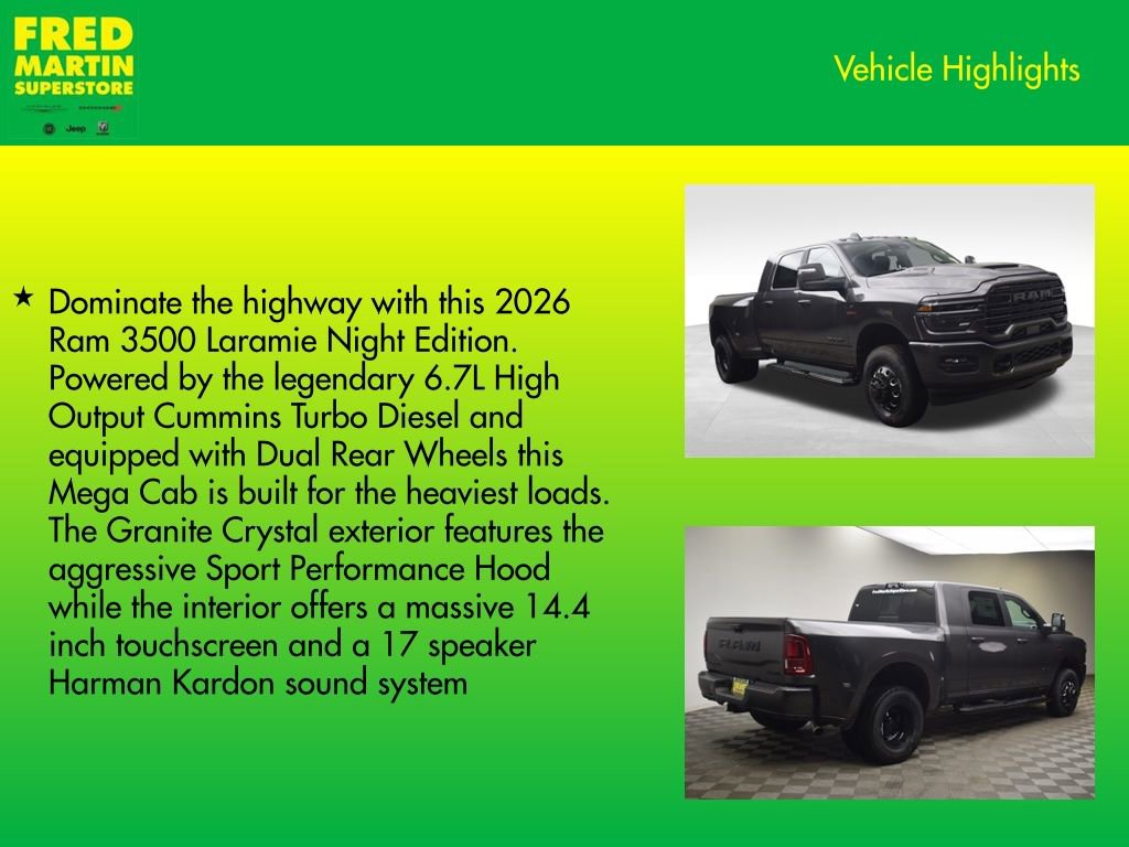 New 2026 RAM 3500 Laramie AWD/4WD image 8