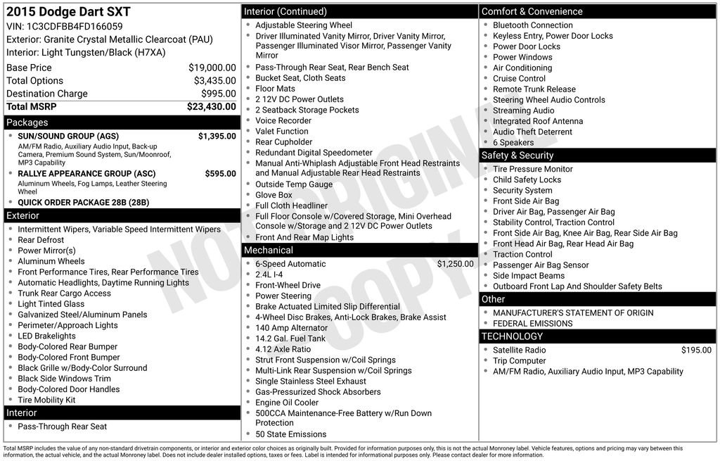 Used 2015 Dodge Dart SXT w/ Sun/Sound Group image 30