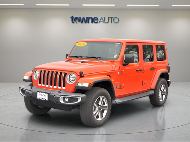Used 2020 Jeep Wrangler Unlimited Sahara w/ Uconnect 4C Nav & Sound Group AWD/4WD image 3