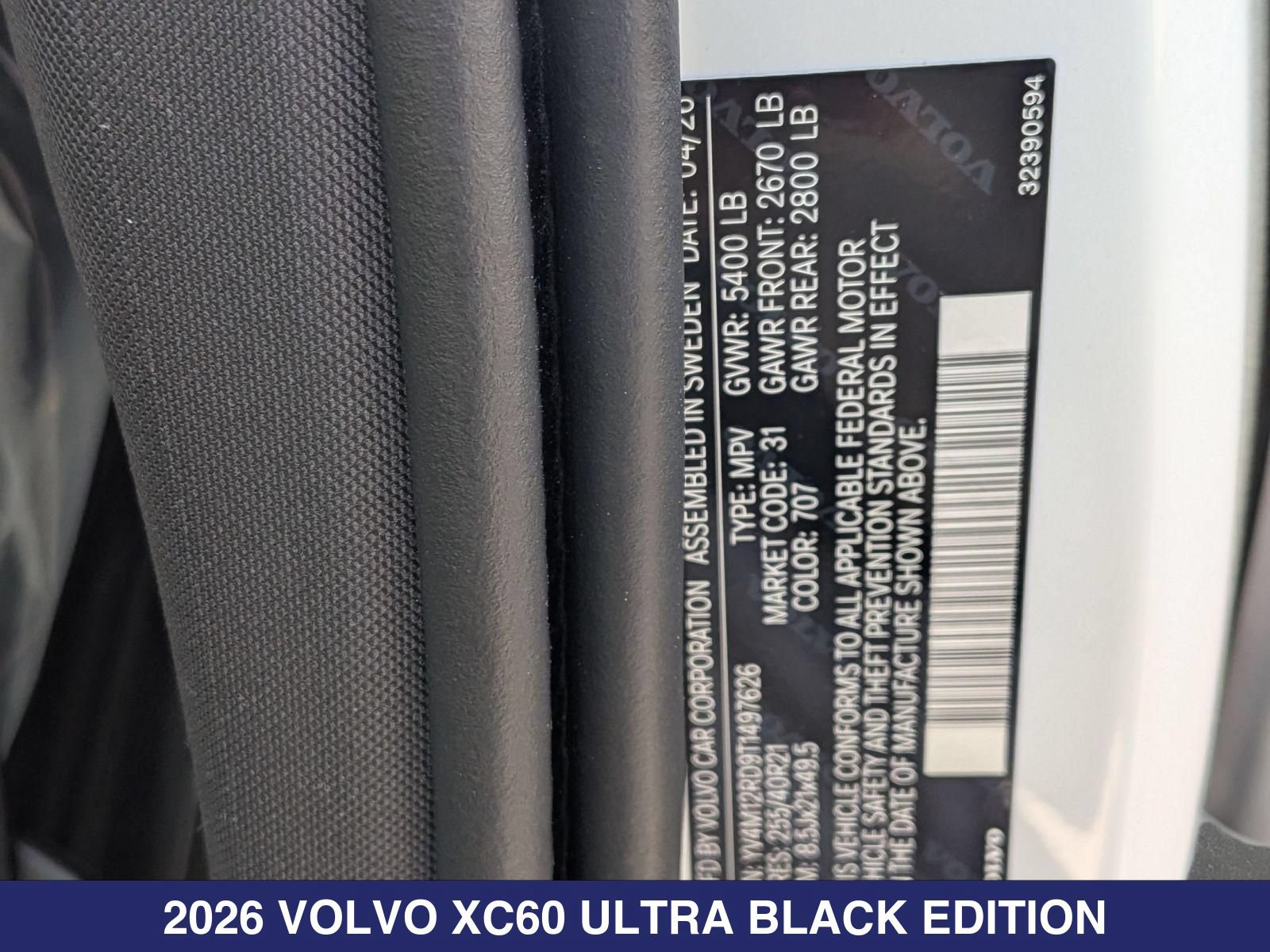 New 2026 Volvo XC60 B5 Ultra w/ Protection Package Premier AWD/4WD image 31