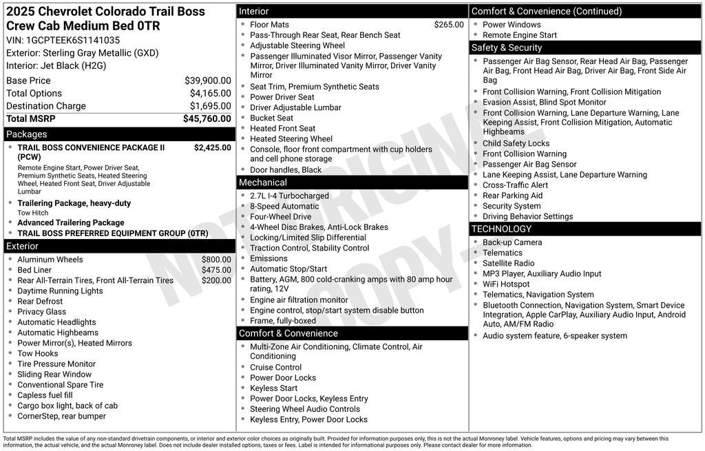 Used 2025 Chevrolet Colorado Trail Boss AWD/4WD image 6