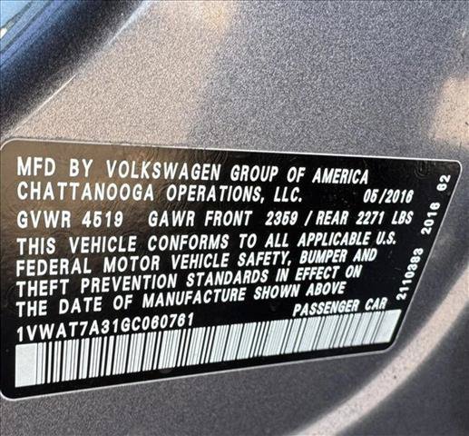 Used 2016 Volkswagen Passat 1.8T S FWD image 22