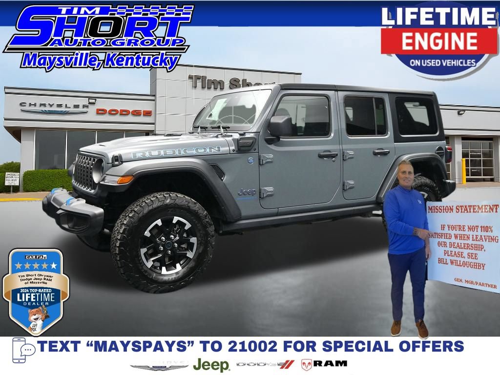 Used 2025 Jeep Wrangler Unlimited Rubicon 4xe w/ Convenience Group AWD/4WD 360° Tour