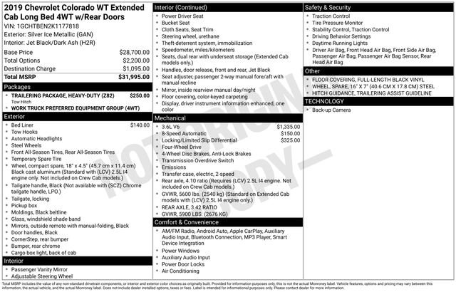 Used 2019 Chevrolet Colorado W/T image 52