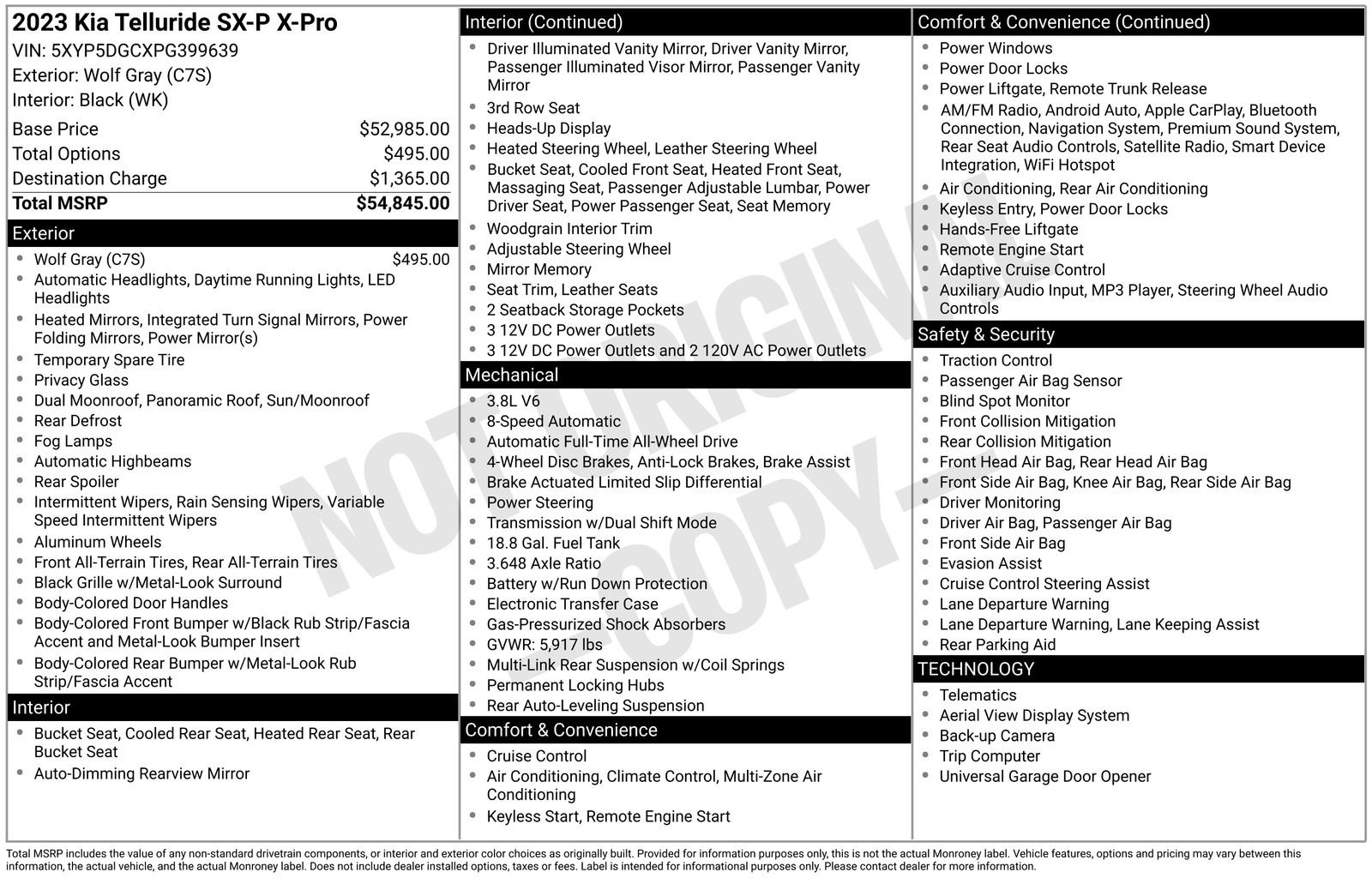 Certified 2023 Kia Telluride SX Prestige X-Pro image 33