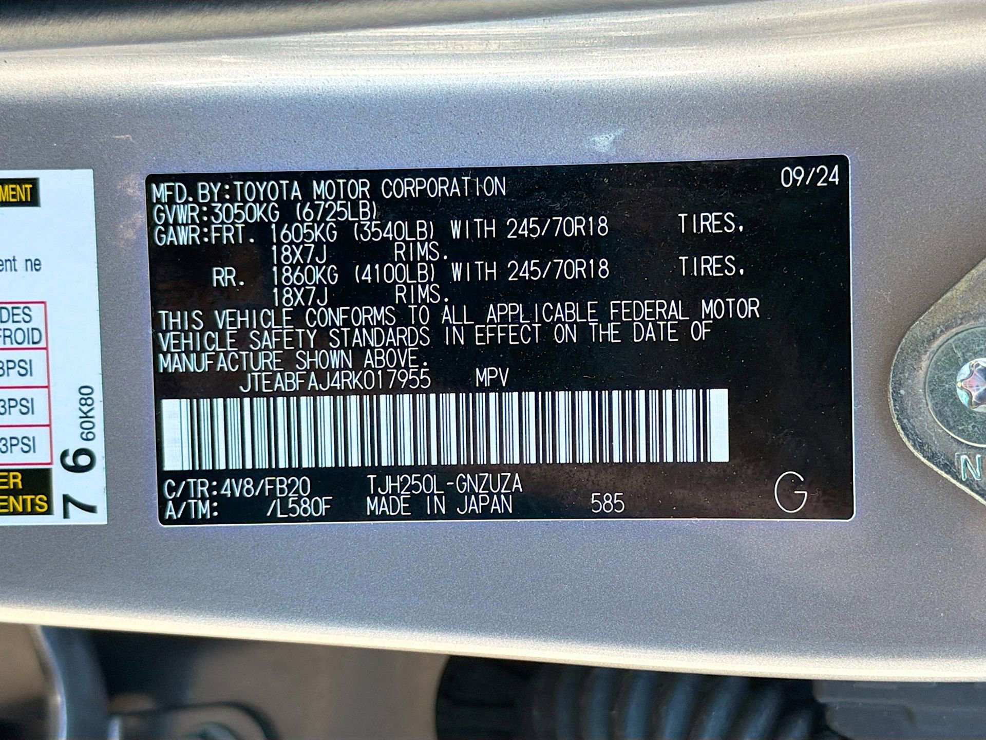 Used 2024 Toyota Land Cruiser 1958 image 43