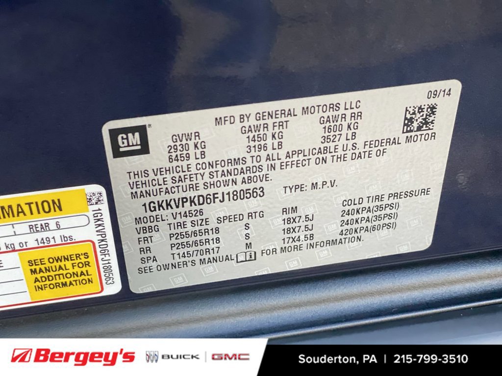 Certified 2015 GMC Acadia SLE AWD/4WD image 38