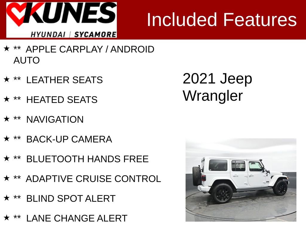 Used 2021 Jeep Wrangler Unlimited Sahara image 2