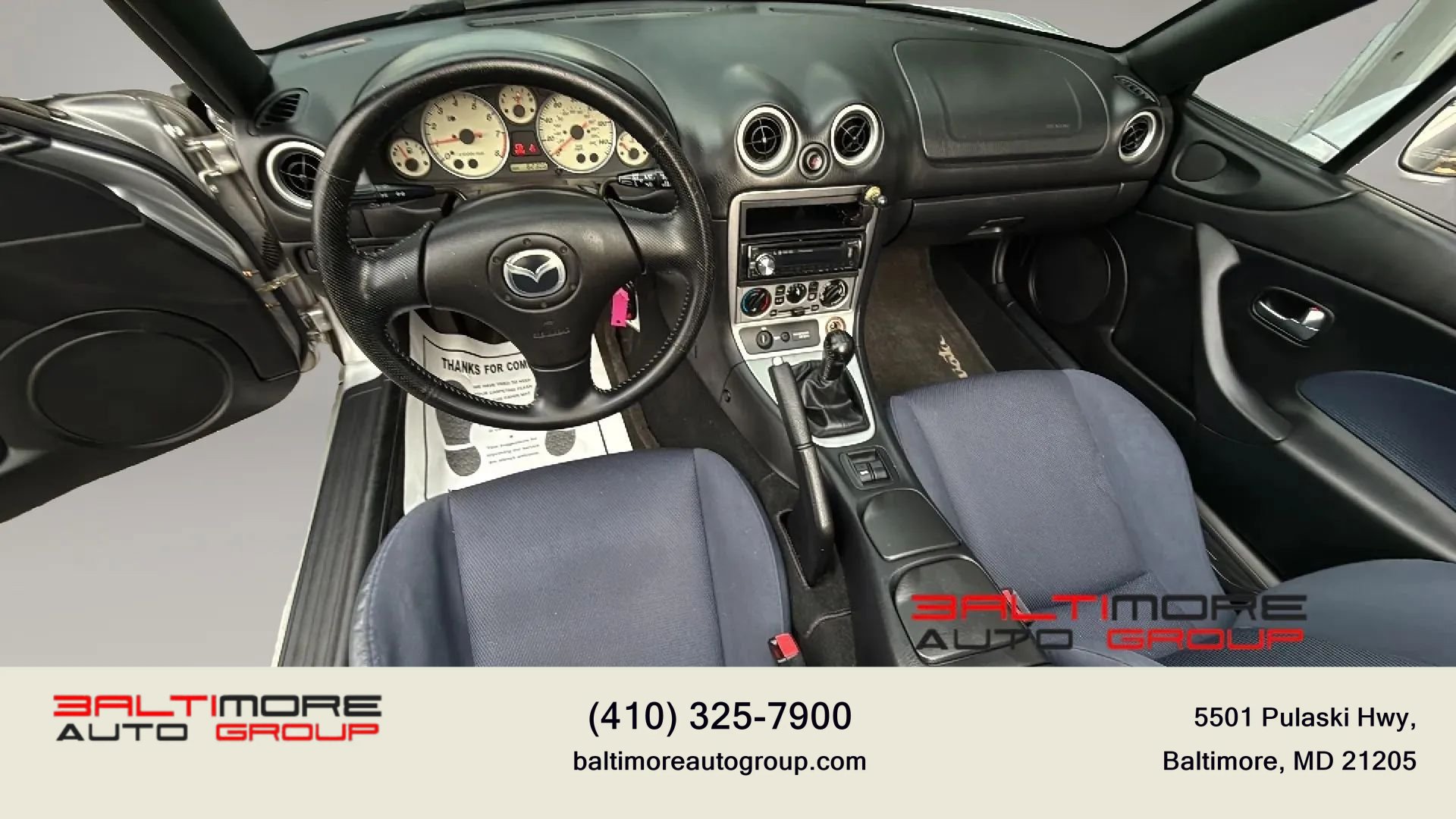 Used 2004 MAZDA MX-5 Miata w/ Cloth Azure Blue Pkg RWD image 26