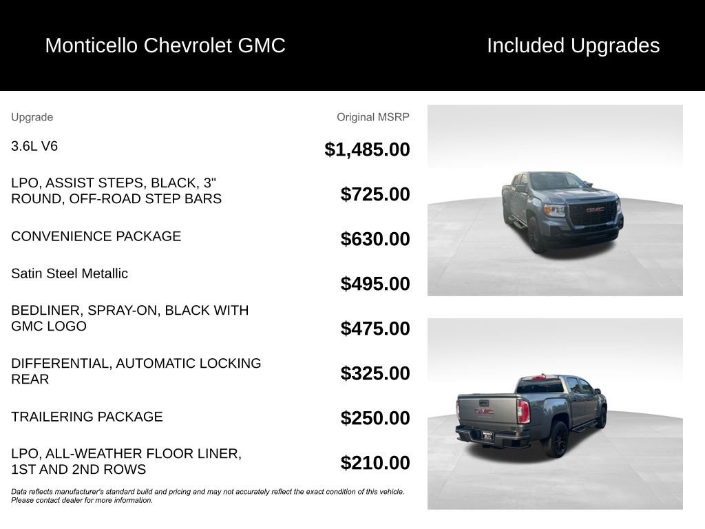 Used 2021 GMC Canyon Elevation Standard w/ Convenience Package image 5