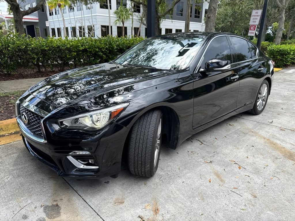Used 2023 INFINITI Q50 Luxe w/ Cargo Package RWD image 1
