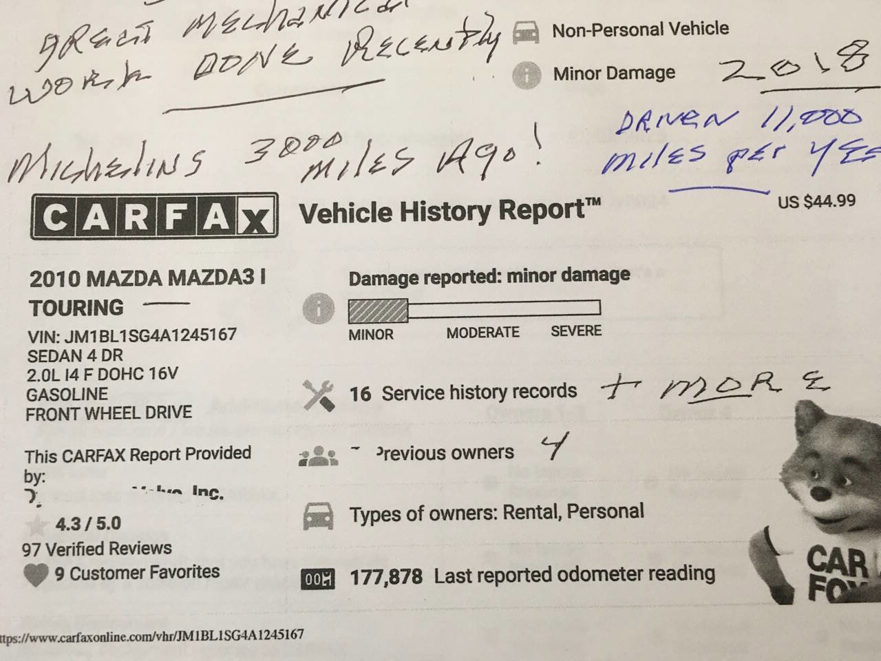 Used 2010 MAZDA MAZDA3 i Touring image 19