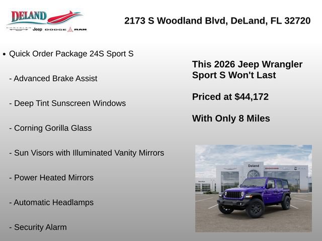 New 2026 Jeep Wrangler Unlimited Sport AWD/4WD image 9