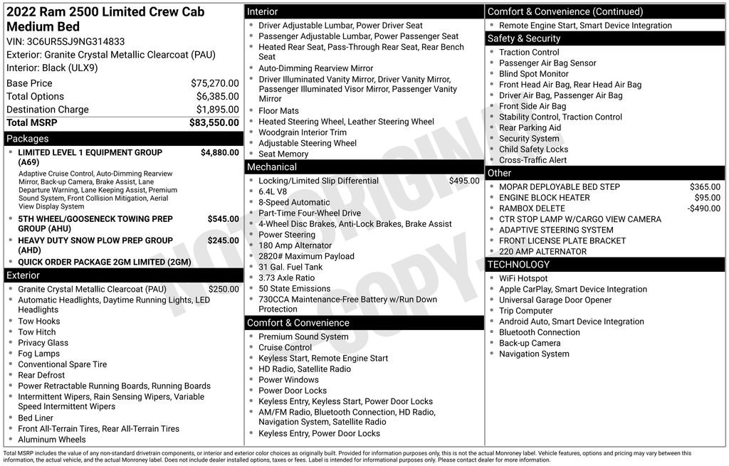 Used 2022 RAM 2500 Limited image 7